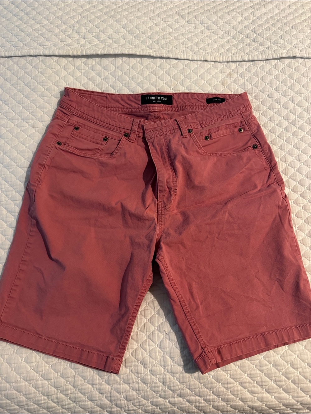 Kenneth Cole Men’s Rosewood Flat Front Casual Shorts
